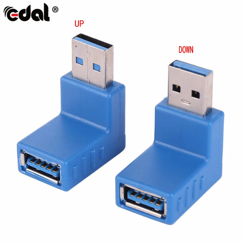USB 3.0 L Shape Converter Adapter Male to Female 90 Degree Angle Plug Up Down Design For Laptop PC A09 | Электроника