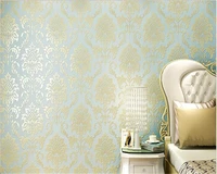 beibehang papel de parede 4d luxurious european living room bedroom papel tapiz fine press damascus wallpaper papier peint