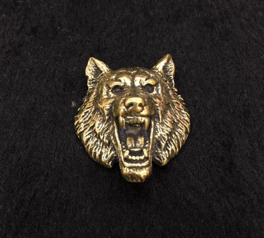 3 шт. Отвертка из латуни с волчьей головкой Concho/Декор Аксессуары для кожевенного