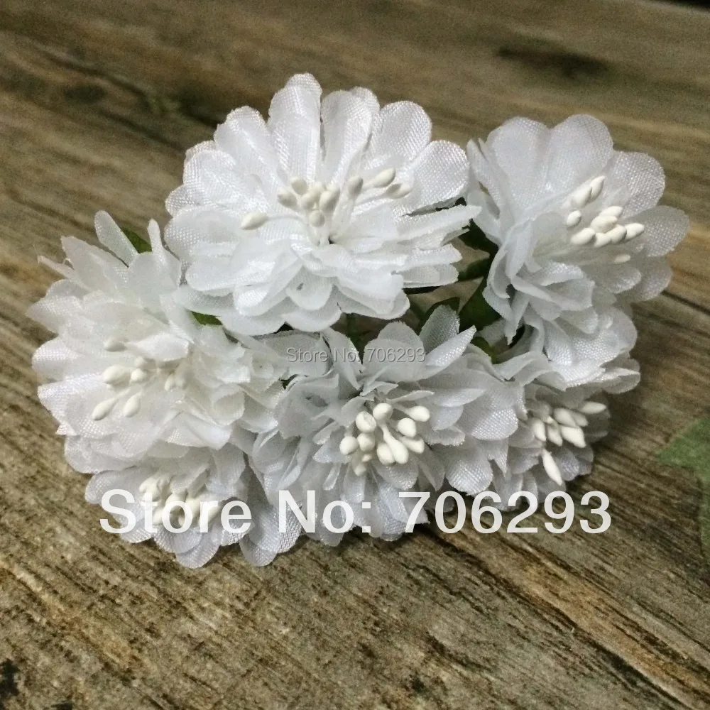 2014 Новинка 3 5 см (72 шт./лот) букет из белых тутовых цветов/стебель