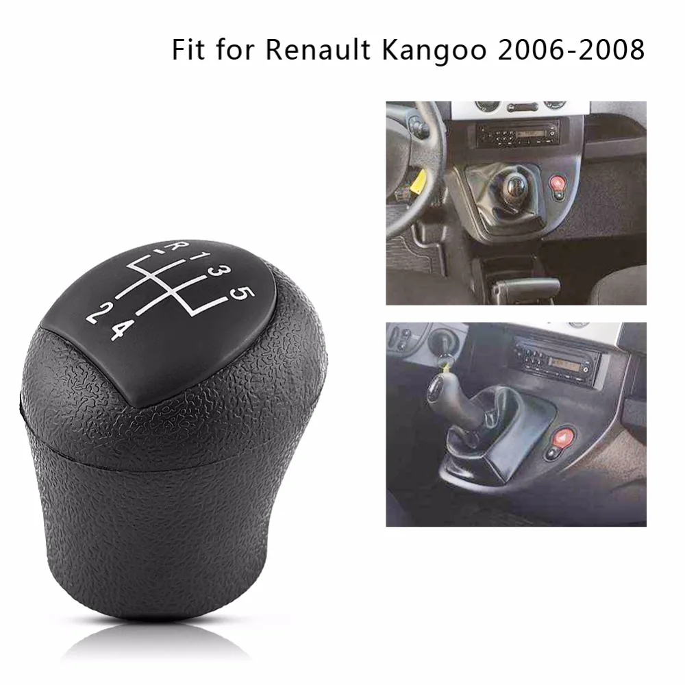 5 скоростей Черный Автомобильный рычаг переключения передач для Renault Kangoo 2006 2007 2008