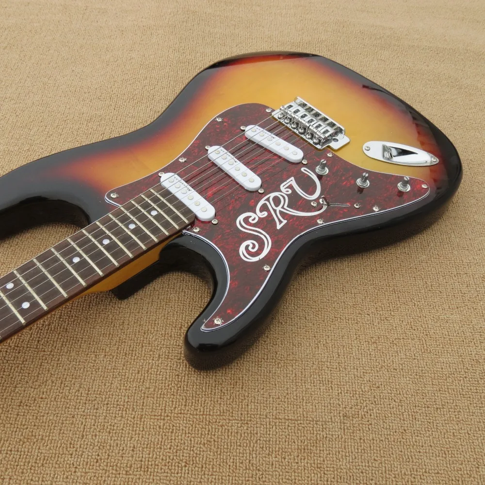 Заводская изготовленная на заказ электрическая гитара backhand белый пикап красная