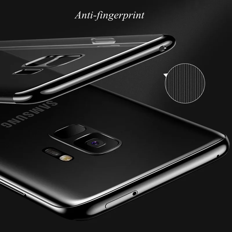 Чехол для Samsung Galaxy S9 S9plus чехлы Роскошный прозрачный чехол с полным покрытием на 360