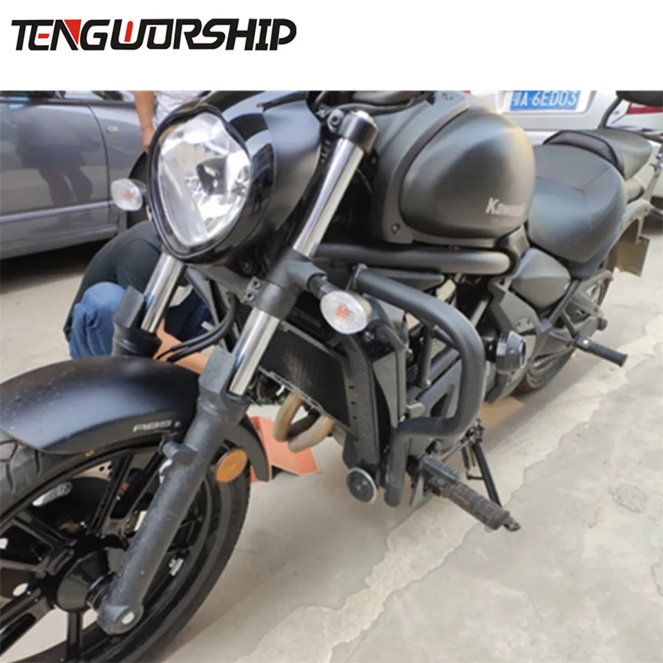 Teng ноги мотоцикла ограждение двигателя Краш бары протектор Сталь для KAWASAKI VN650 Vulcan S 650 EN650