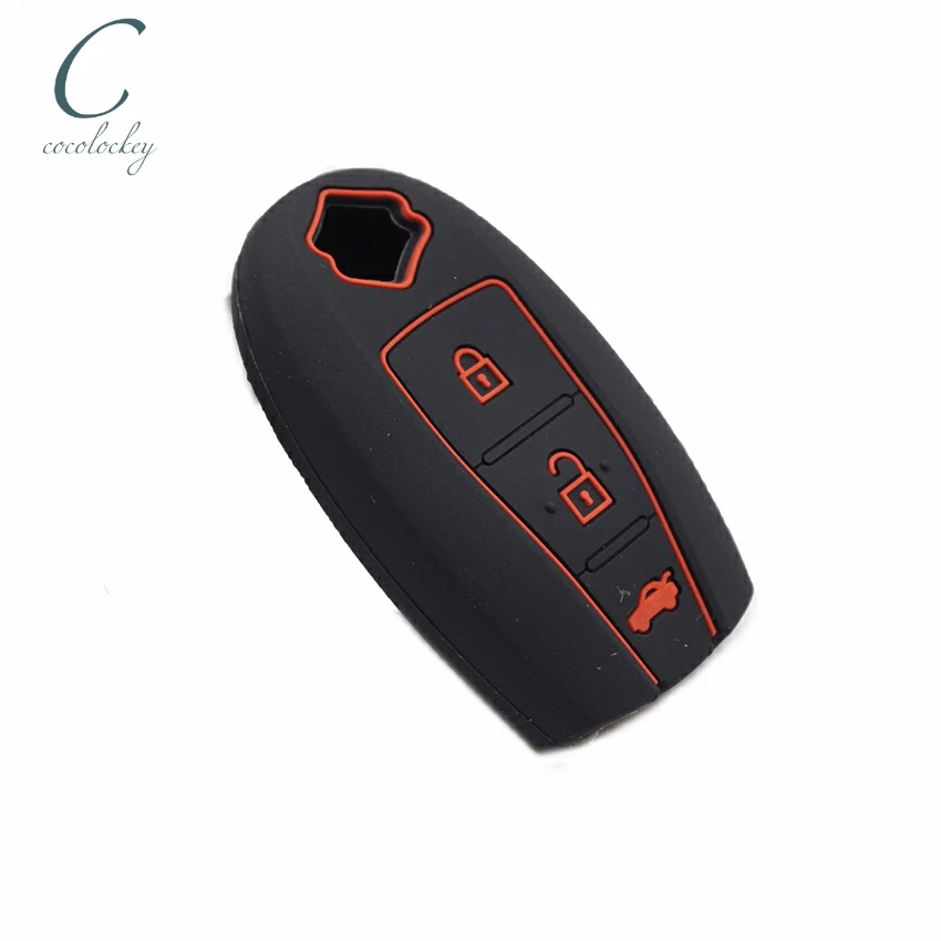 Cocolockey Чехол для автомобильного ключа брелок оболочка suzuki swift 3 кнопки смарт-ключ