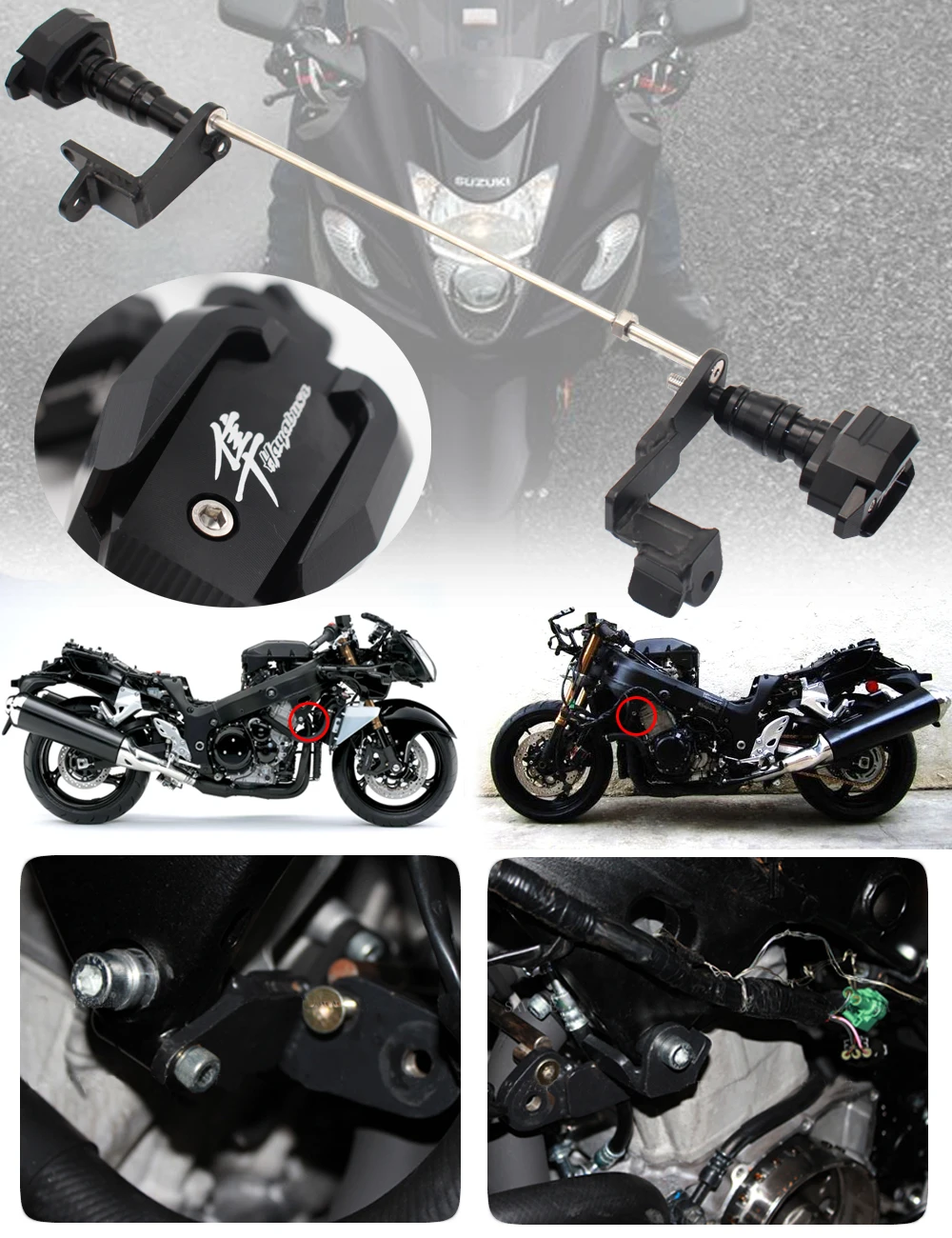 Рамка слайдер Краш протектор для SUZUKI HAYABUSA GSXR1300 1999-2007 GSXR 1300 аксессуары для мотоциклов бобины защита от падения