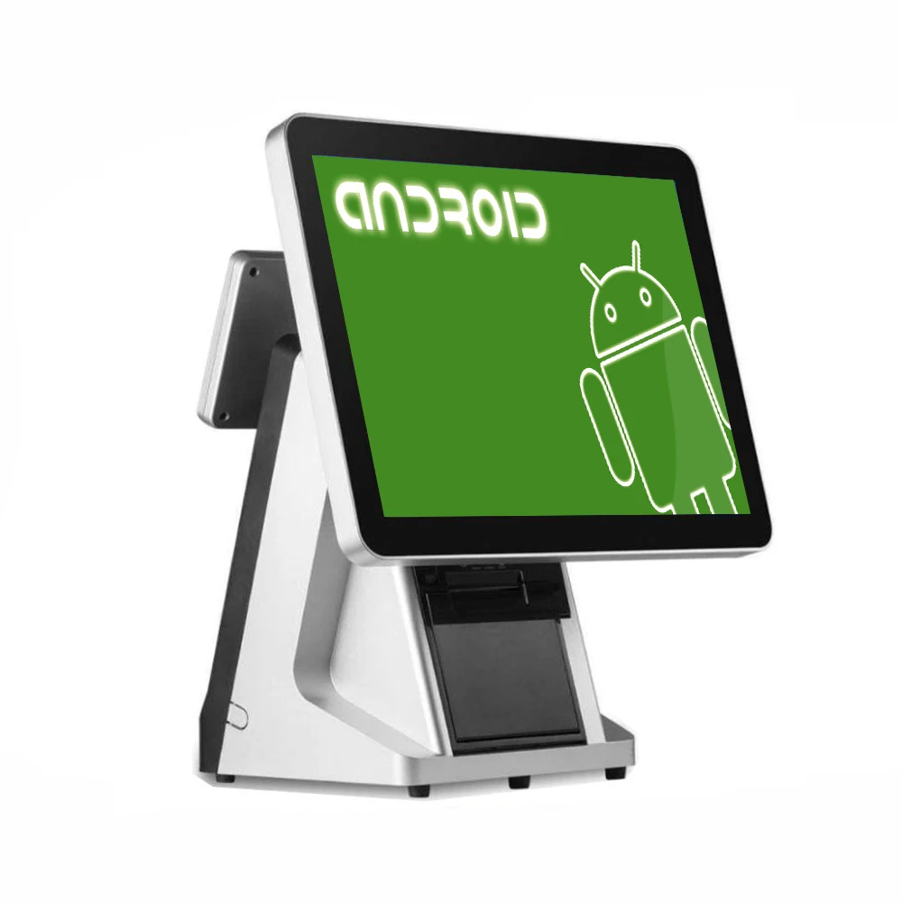 Android двойной экран POS терминал/POS система кассовый аппарат POS все в одном для розничной торговли/ресторана