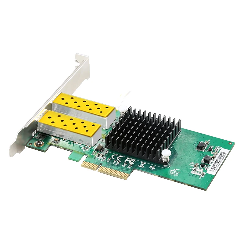 Сетевая карта DIEWU с 2 портами SFP 1G оптоволоконная сетевая PCIe 4X Серверная Lan Intel