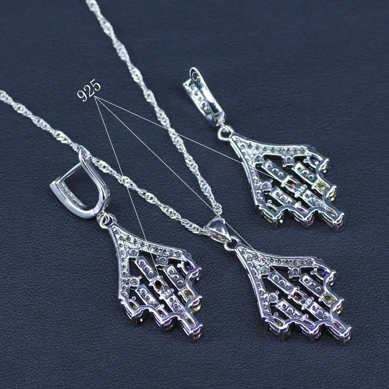 Женский ювелирный комплект из колье серёг и браслета|necklace and earrings|jewelry sets for womenjewelry