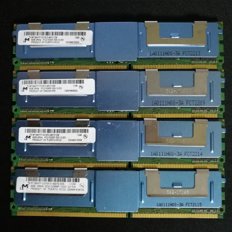 Высокое качество для cruicy DDR2 667 МГц FBD 2 ГБ 4 8 Серверная память PC2 5300 2Rx4 FB DIMM ram ECC