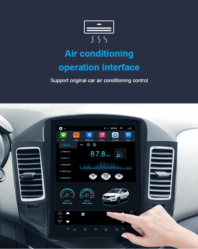 Android8.1 Тесла стиль автомобиля gps навигация для Ford Focus 2012- gps навигация вертикальный экран