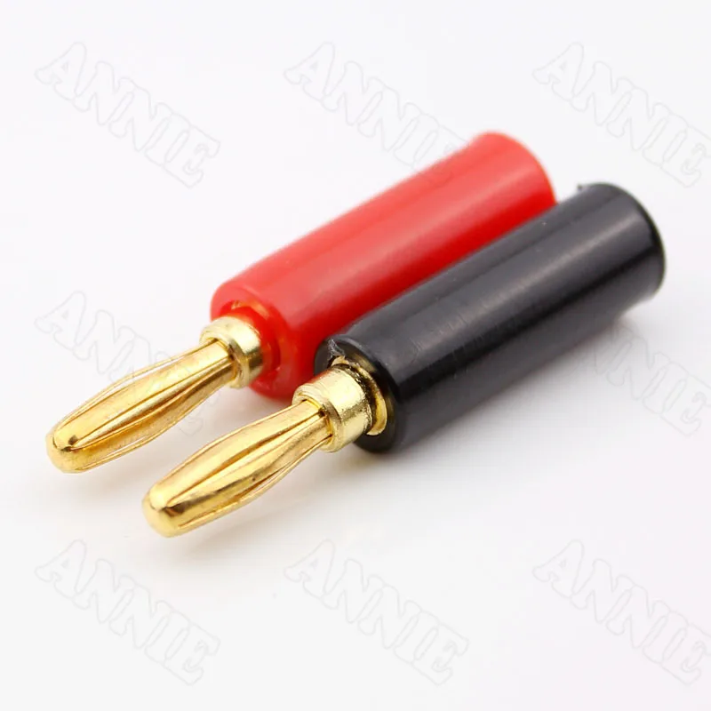 

100pcs/lot Banana Horn Wire Socket For Budweiser Gold Plated High Quality Audiophile Speaker Plug Connector