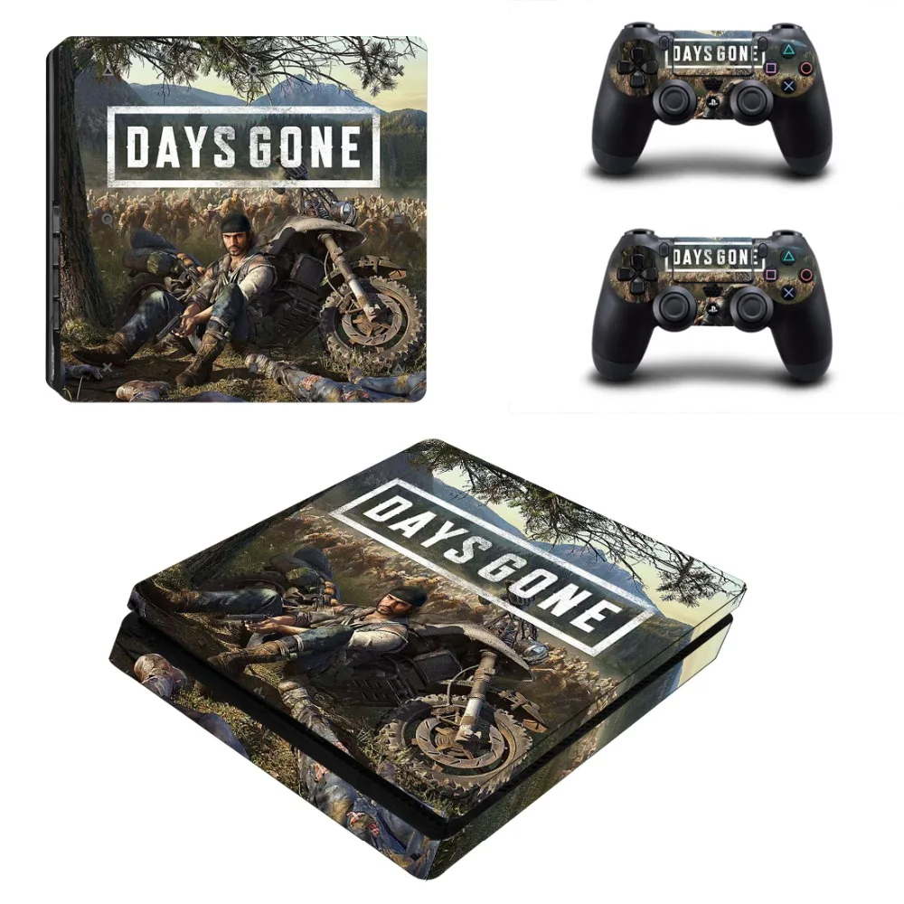 Days Gone PS4 Slim Skin Sticker Decal for PlayStation 4 Console and Controller PS4 Slim Skins Stickers Vinyl