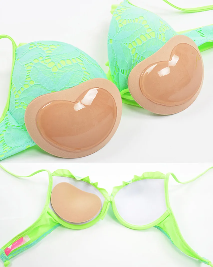 1 пара Невидимый сердце подкладка Magic подкладки для бюстгальтера Push Up Gel