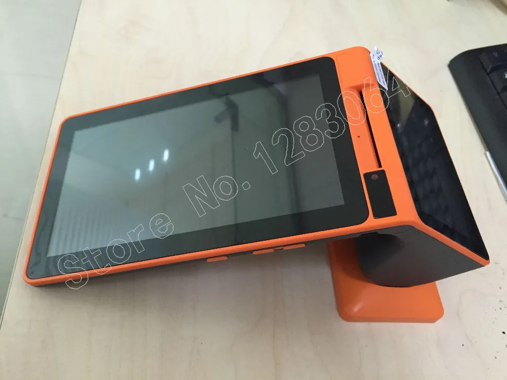 Android Портативный Мобильный POS машина двойной экран POS система все в одном планшете POS терминал с термопринтером
