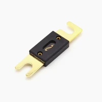 5pcspack golden plated anl fuse bolt on fusible link car fuse blade 80a 100a 150a 200a 300a