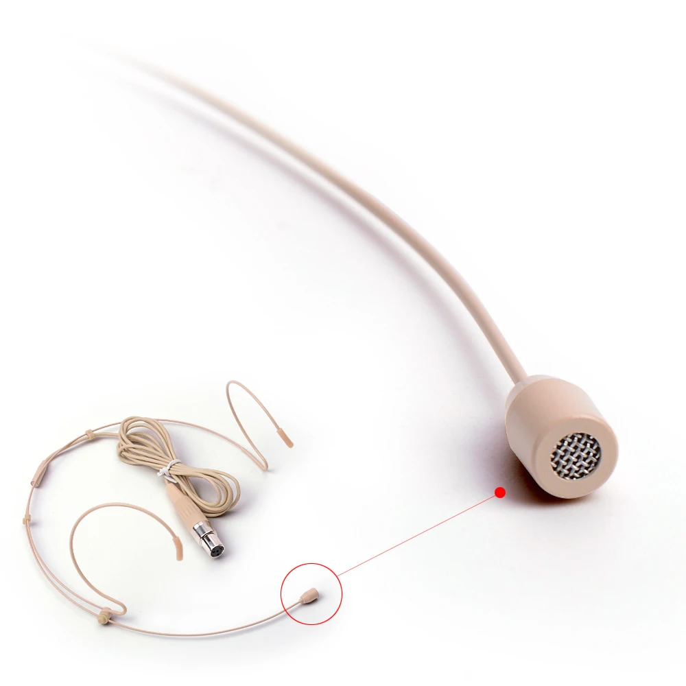 Профессиональный конденсаторный головной микрофон для гарнитуры с мини 4