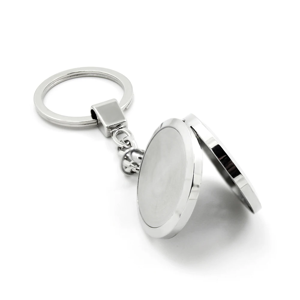 Wholesale And Retail 30mm Crystal Stainless Steel Aromatherapy Locket Keychain AB161-180-Y01 | Украшения и аксессуары