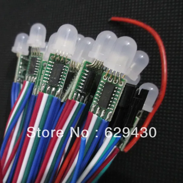 Новый бренд прямая красочным 12 мм пикселей Рождественские огни RGB led пиксель свет