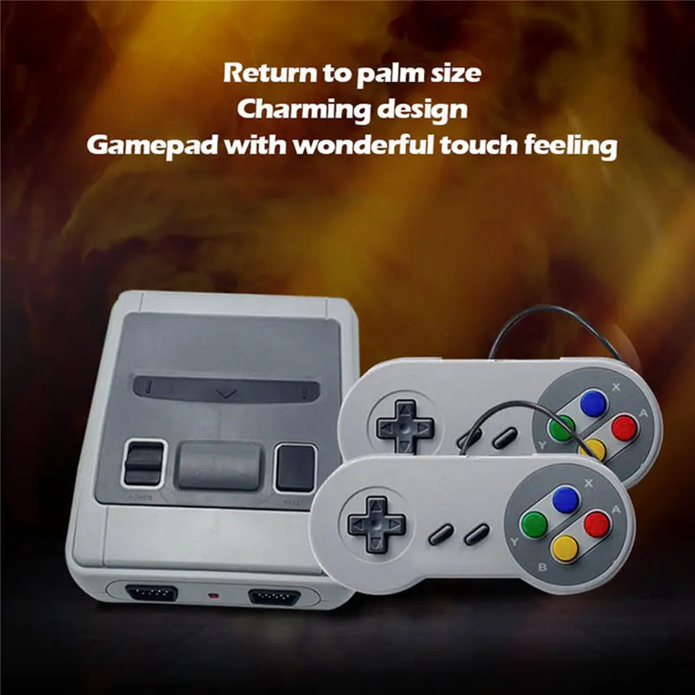 Сменная игровая консоль SNES Super NES Mini TV HDMI/AV встроенный 621 контроллер игрового
