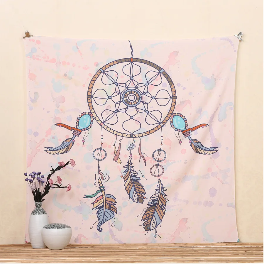 2021 индийская богемная Мандала слон ветряные колокольчики гобелен подвесной на