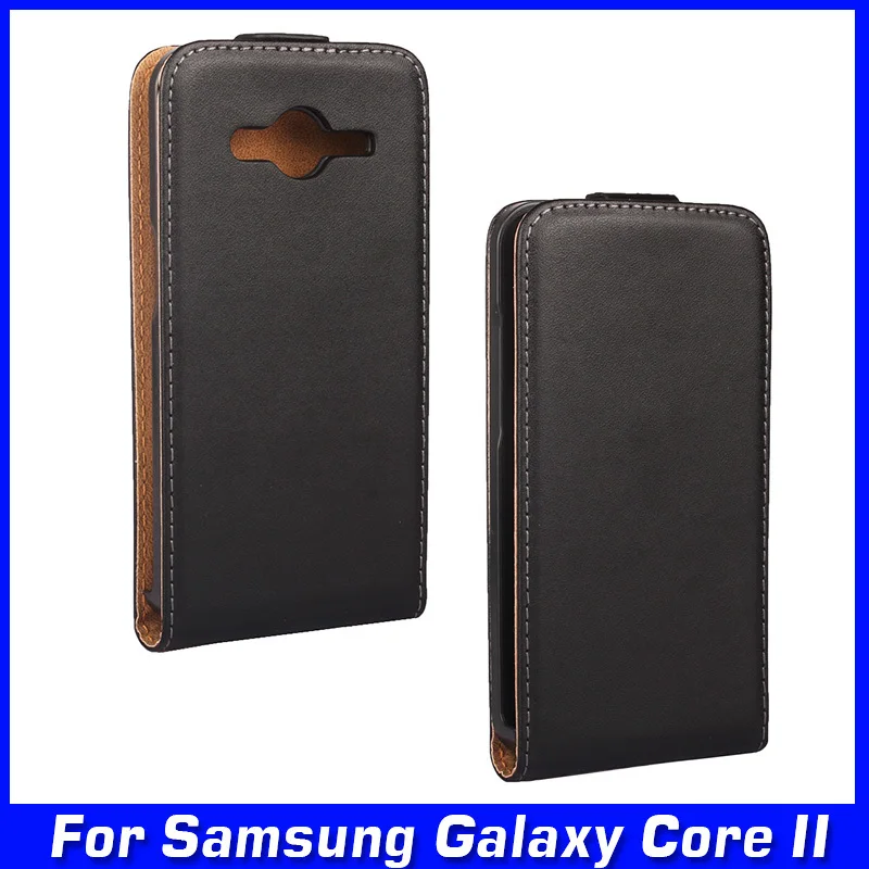 Роскошный вертикальный откидной из искусственной кожи чехол для samsung Galaxy Core 2 Duos