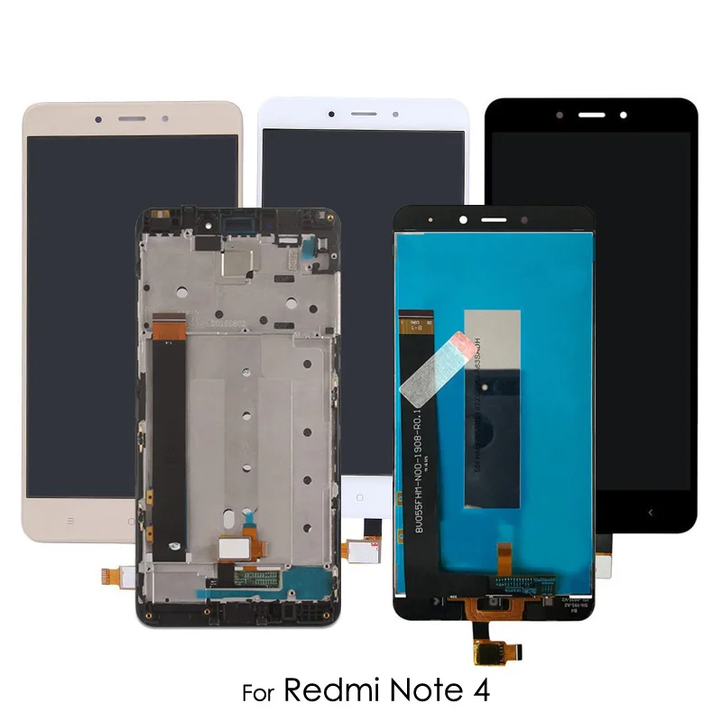 Для Xiaomi redmi Note 4 ЖК-дисплей дигитайзер в сборе с рамкой сенсорный экран 5