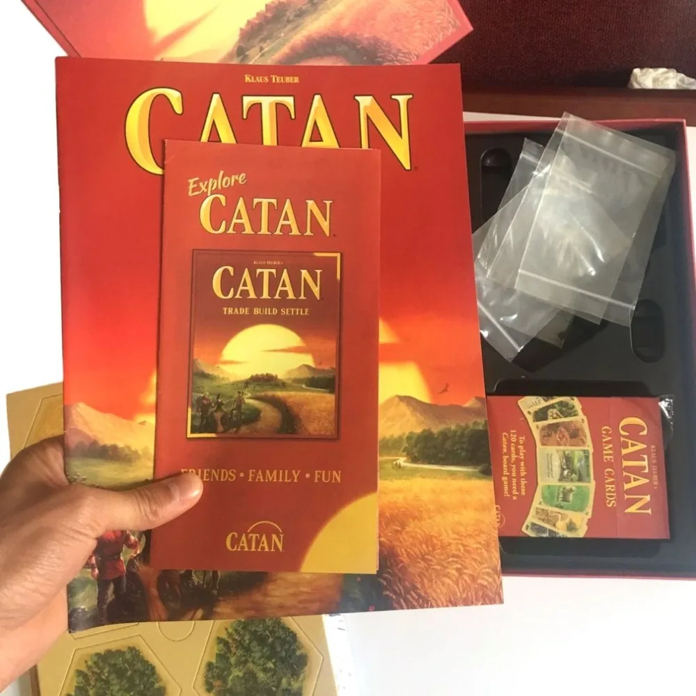 Catan семейная настольная игра Веселая в карты игрушки обучающая тема английский
