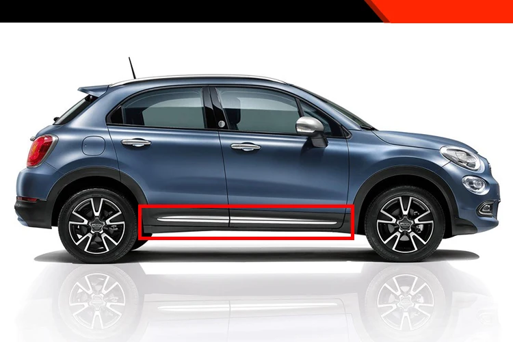 WENKAI ABS Хромированная дверная Накладка для Fiat 500X аксессуары боковые полосы Накладка