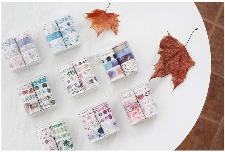 10 шт./компл. лента washi звездное небо изоляционная лента Kawaii washitape рождественские наклейки канцелярские Скрапбукинг Школьные Инструменты