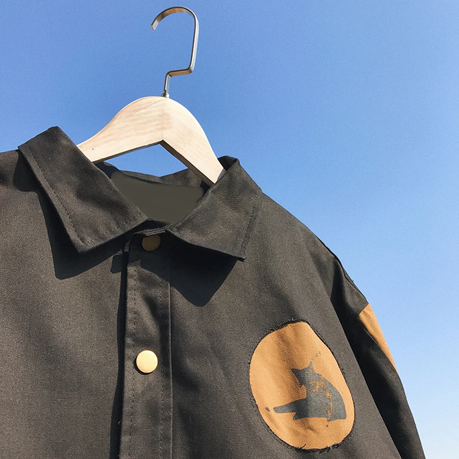 Мужские летние куртки в уличном стиле японском мужская повседневная хлопковая