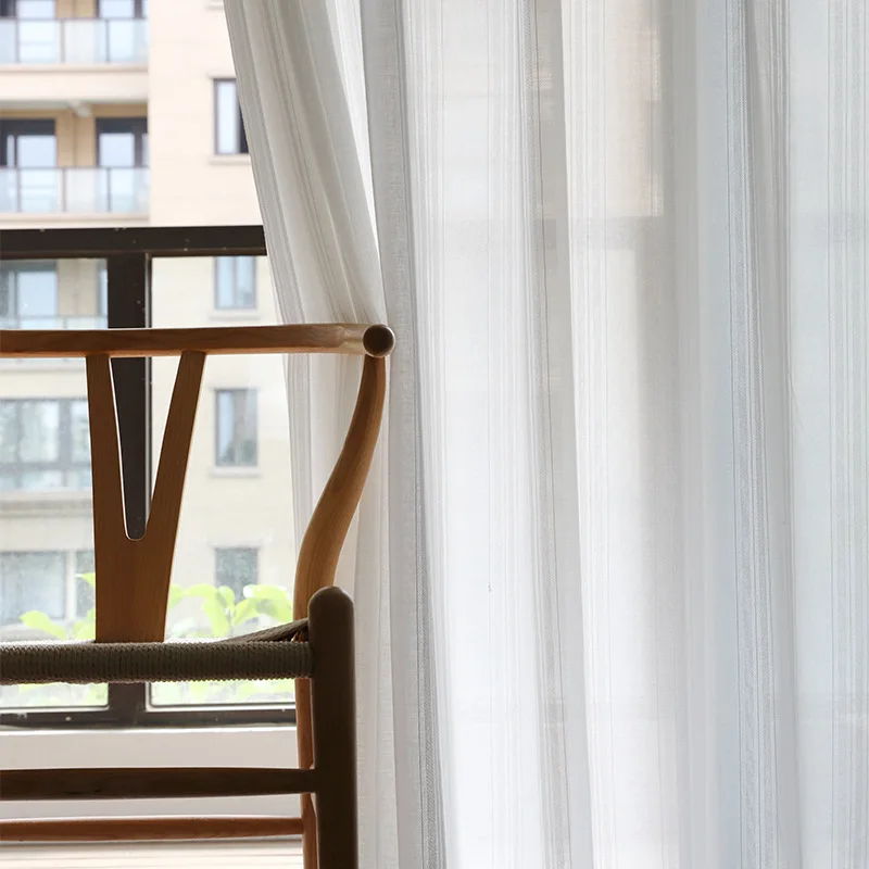 Лето 2019 занавески с вышивкой в скандинавском стиле тюль белый цвет модные легко