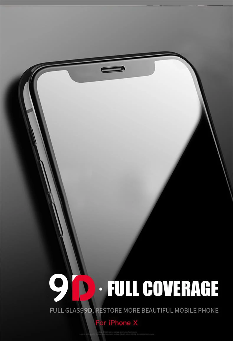 Закаленное стекло 9D для iPhone 12 Mini 11 Pro XS Max XR 8 7 Plus 6 6S SE 2020 5 защитная пленка на весь