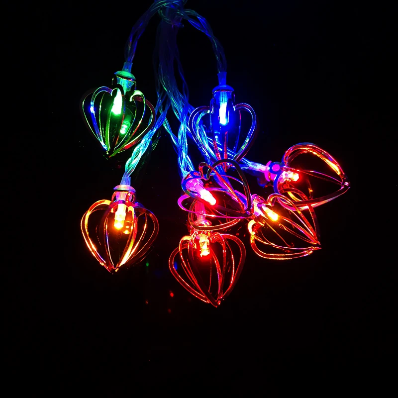 10/20/40/80 LED Holiday Light Lover Heat 3D Decorative Lamp Roon Indoor Decoration Party wedding Fairy Lights IY301225 | Лампы и