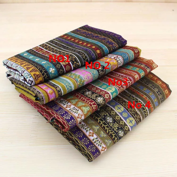 Национальное Классическое Одеяло из хлопка и льна с бронзовым принтом ткань