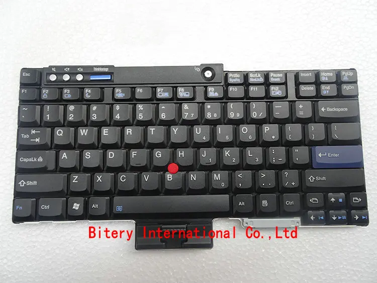 US клавиатура черный экран Замена для Lenovo IBM T60 T60P T61 T61P R60 R61 T400 R400 W500|ibm t60 keyboard|t60