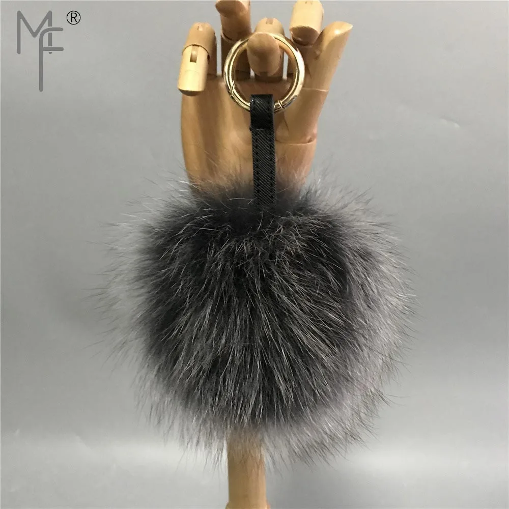 Magicfur 13 см натуральный шарик из меха лисы черный белый цвет Мороз помпон пушистый