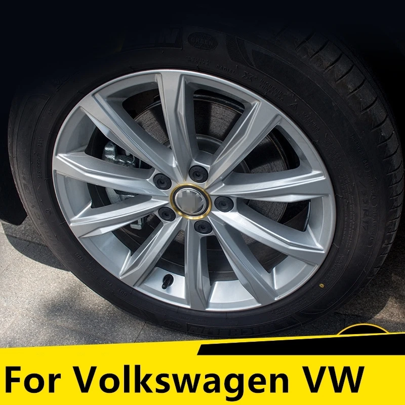 Автомобильные наклейки втулки для дисков Volkswagen Golf 5 6 7 Polo Passat B5 B6 B7 B8 Jetta MK6 Tiguan Gol Fox