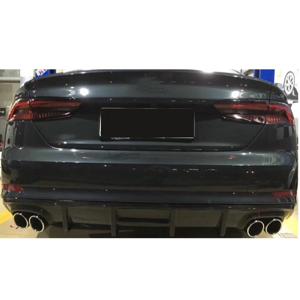 Неокрашенный задний спойлер из углеродного волокна/ФАП диффузор для Audi A5 Sline S5 Sedan