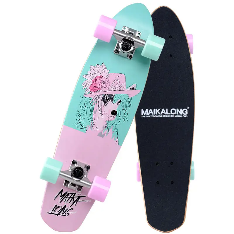 Maple Cruiser Board Профессиональный Скейтборд 26x" Лонгборд скейтборд полный для девочек мальчиков - Цвет: X24
