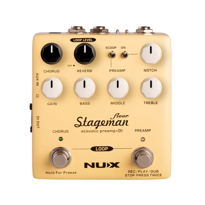 Stageman Floor NUX электрогитара педаль мульти эффект процессор Amp симулятор задержки реверберации усилитель Kompressor Запчасти для акустической гитары аксессуары - Цвет: Stageman Floor