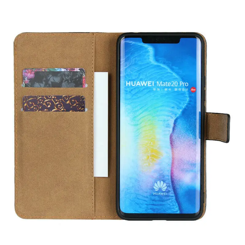 Чехол-книжка для Huawei P10 P20 P30 Mate 9 10 20 Lite Honor 5A 5X 6X G9 Plus Nova 2i из натуральной кожи |