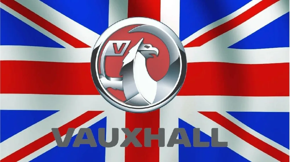 

Free shipping vauxhall racing flag, 90X150 CM size, 100% Polyester, Digital printing, can custom girgin