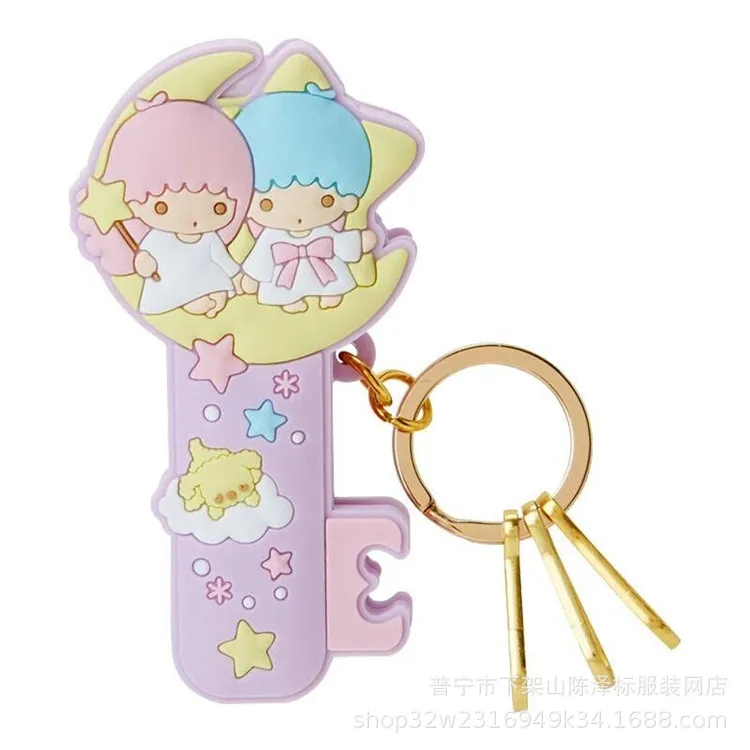 My Melody Cinnamoroll Pompompurin маленький двойной звезды милый брелок с фигурками из