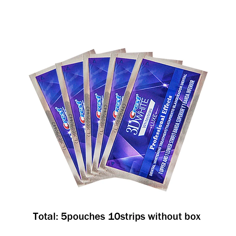 5pouch without box VIP 3D белые отбеливатели для зубов - Цвет: 5pouch without box