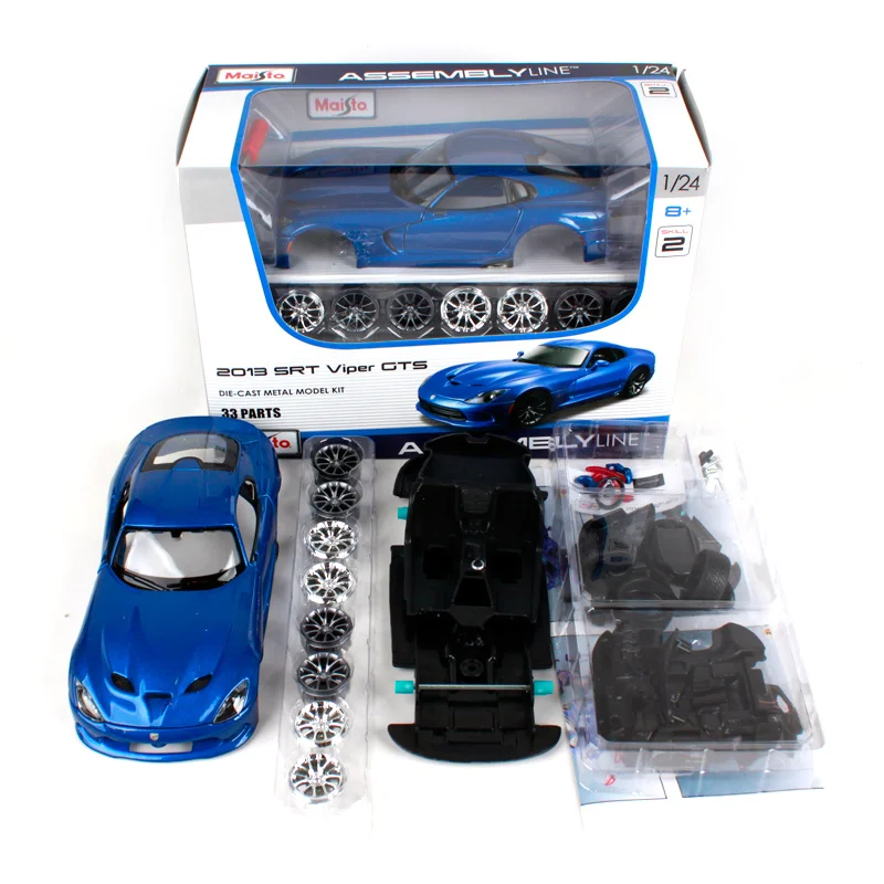 Майсто 1:24 2013 Додж SRT Вайпер GTS Сборка DIY Модель Машины из Литого Металла Игрушка Новая в Коробке Бесплатная Доставка 39271