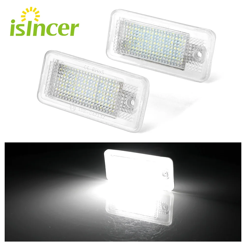 2 шт. Led номерной знак Светильник лампы ошибок лампа для Audi A4 A5 A6 C6 A3 S3 S4 S5 B6 B7 S6 A8 S8 Rs4