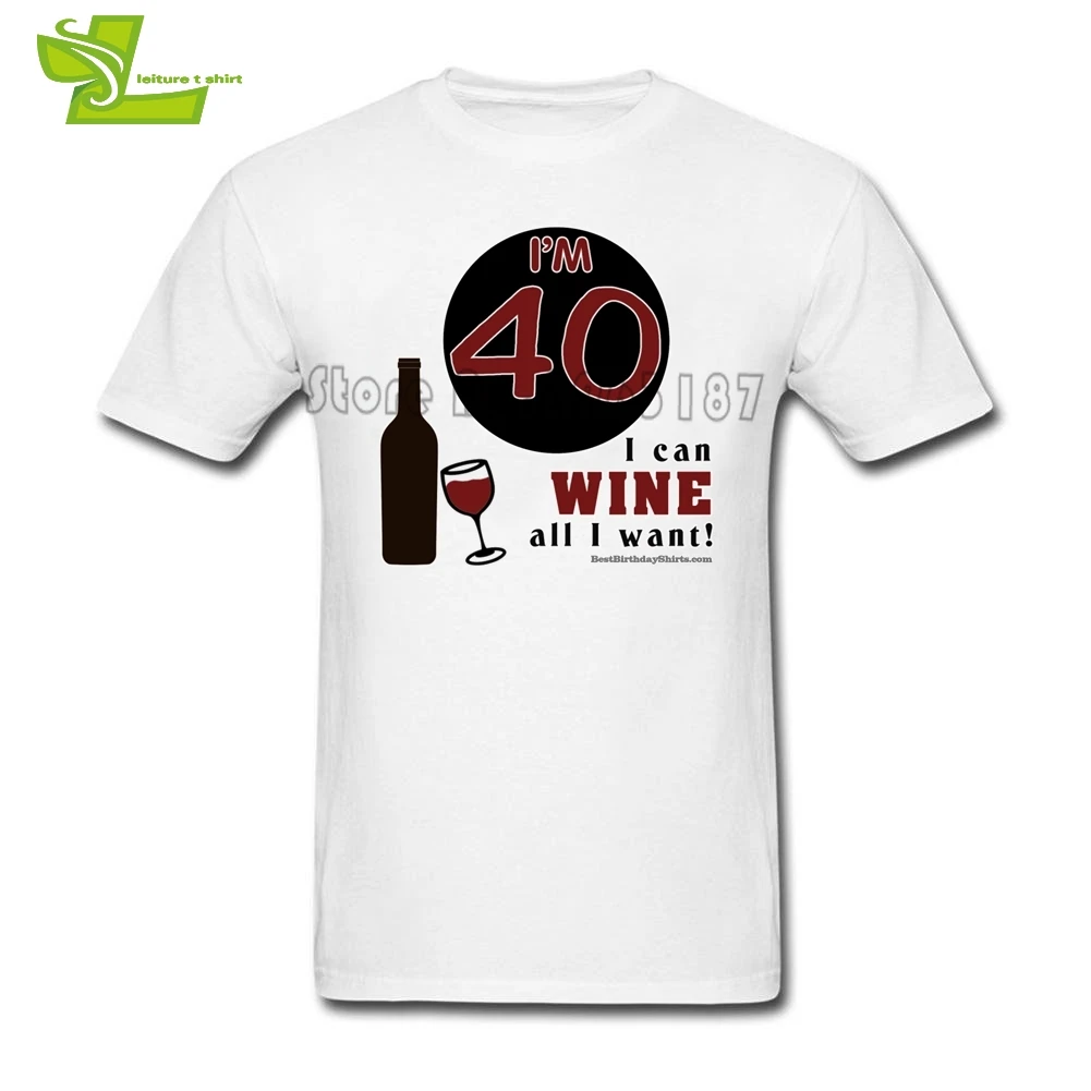 Футболка винного мужчины на 40 летие классные классические свободные топы для