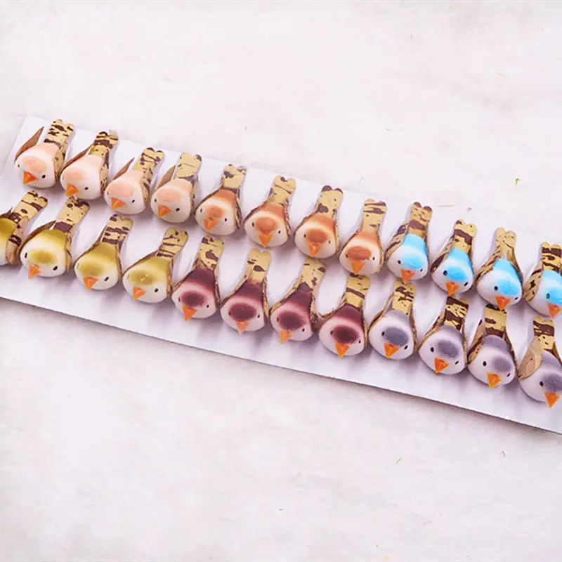 24 шт. искусственные пузырьки Мини Милая Птица/Свадебная садовая мебель украшение