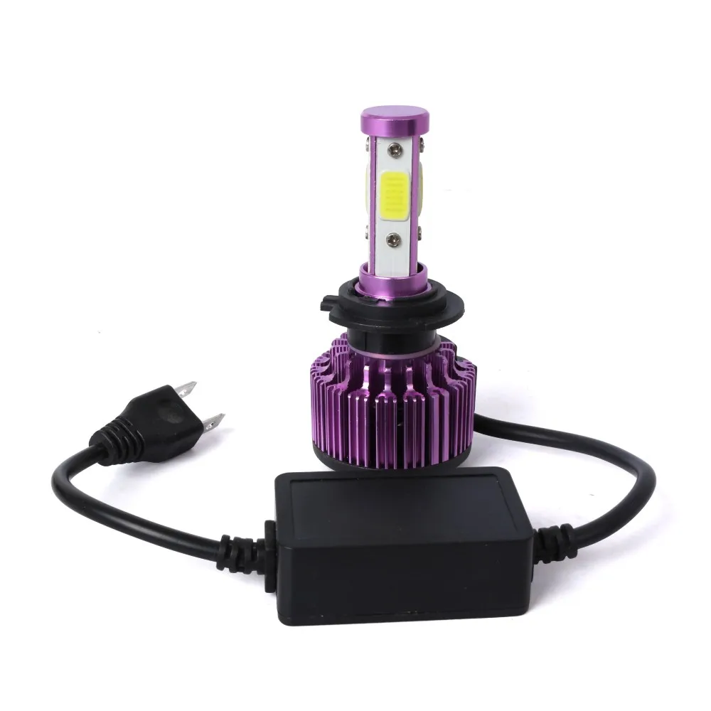 Aslent Новый 4 стороны люмен 100W 10000LM H4 H7 авто светодиодный H11 9005 9006 H13 9004 9007 9012 лампы для